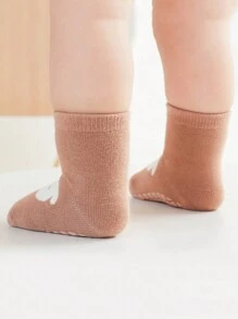 5 Pairs Autumn/Winter New Dot Grip Cartoon Baby Anti-Slip Socks, Toddler Socks