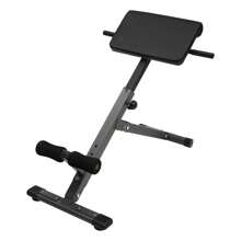 SHZICMY Roman Chair Back Extension Machine, Lower Back Hyperextension Bench, Up To 330 Lbs Weight Capacity, 5 Levels Adjustable Exercise Equipment For Hamstring And Glute For Home Gym, Black - 黑色 - 查看 1