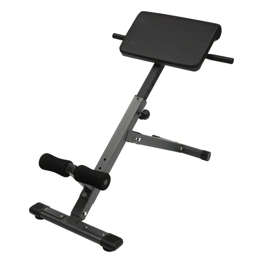 SHZICMY Roman Chair Back Extension Machine, Lower Back Hyperextension Bench, Up To 330 Lbs Weight Capacity, 5 Levels Adjustable Exercise Equipment For Hamstring And Glute For Home Gym, Black - 黑色 - 查看 1