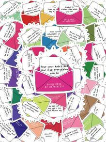 50pcs Daily Dose Of Happiness Sticker Aesthetic Cartoon Letter Decals For Kids Waterbottle Laptop Luggage Scrapbook Stationery Phone Fridge Waterproof Diy Decoration Sticker - Multicolor - View 1