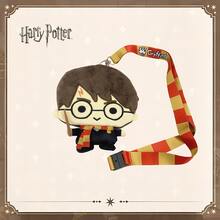 1 túi dây đeo được WB cấp phép chính thức có ngăn đựng thẻ thời trang du lịch Túi đựng tai nghe Túi đựng đồ trang sức Quà tặng cho gia đình và bạn bè vào dịp Halloween Giáng sinh Lễ Tạ ơn - màu nâu - Xem 6