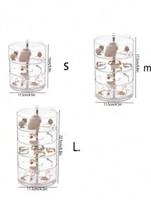 1 szt. Obrotowy organizer na biżuterię - kolczyki, spinki do włosów, uchwyt na gumki do włosów dla dzieci, dziewcząt, prezenty dla kobiet