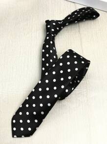 1条条纹豹纹印花休闲优雅涤纶男女通用领带，街头风，适合所有季节，可用于圣诞装饰 - 彩色 - 查看 14