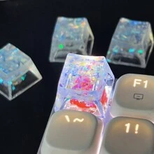 1pc Teclas de teclado mecânico coloridas, perfil OEM R4, material ABS, substituição de tecla ESC, acessório de computador DIY fofo presente