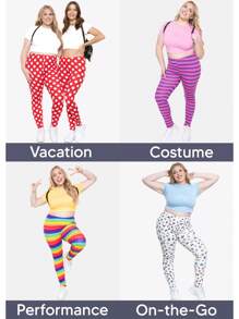 Women's And Plus Size Oh So Soft Full Length Leggings | Solids & Prints | Adult Sizes S - 7X - Cầu vồng - Xem 9