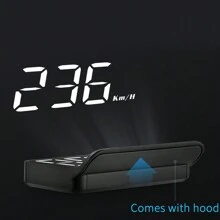 Projecteur tête haute OBD2 pour voiture, affichage numérique de la vitesse, enregistrement de la température de l'eau, voltage, rappel de conduite fatiguée, fonctions d'alarme multiples, accessoires électroniques HUD numérique