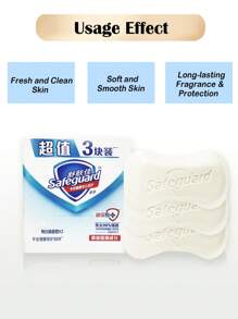 Safeguard Pure White Fragrance Soap - 3 Packs, 100g/3.53oz Each, Deep Cleansing And Nourishment, Removes 99.9% Of Bacteria, Maintains Skin's Natural PH Balance, With Moisturizing Ingredients, Non-Drying After Wash, 12-Hour Long-Lasting Antibacterial Protection - Pure White Fragrance (nourishing) - View 4