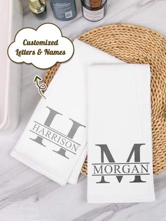 Personalized Bath Towels, Customized Name Towels/Bath Towels, Personalized Bath Towel Sets, Highly Absorbent Towels, Fashionable Towels, Essential Gifts For Anniversaries, Valentine's Day, Mother's Day, Birthdays, Children's Day, Father's Day, Graduation Ceremonies, Weddings, Home Bathrooms, Living Rooms, Bedrooms, Homes Home Bathroom Decor Fall Decor Beach Essentials Back To School