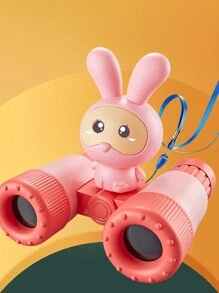 1 Set de Binoculares con diseño de conejo, kit de binoculares y silbato portátiles y divertidos para actividades al aire libre como regalo para niños, niñas, jardín de infantes, con accesorios variados - Multicolor - Ver 16