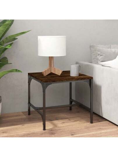 VidaXL Side Tafel 40x40x35 Cm Processed Wood Smoked Oak