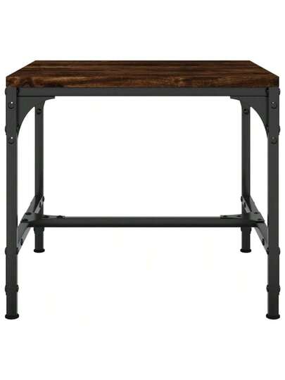 VidaXL Side Tafel 40x40x35 Cm Processed Wood Smoked Oak view 4