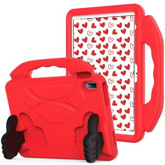 1pc Purple Thumb-Shaped EVA Tablet Protective Case With Stand Function, Suitable For Multiple Brand IPad Models: IPad Mini 4/5/6/7, IPad Air 1/2/4/5/6/7, IPad 9.7/10.2/10.5, IPad Pro 11" (2018-2022), IPad Pro 11" 2024, IPad 12.9"/Air 13"/Pro 13", A8, A7, A9, A9+, S6 Lite, X8A/A8 Pro/X9/X9A