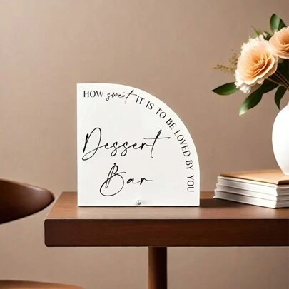 Dessert Bar Acrylic Sign, How Sweet It Is To Be Loved By You Sign, Dessert Sign For Wedding & Party