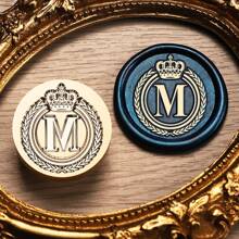 1 件复古字母蜡封印章 DIY 字母印章信头适用于剪贴簿婚礼邮票明信片信封爱好工艺装饰卡邀请函相册特惠（26 个字母）、返校、学校用品