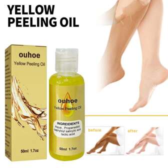 亮白去角质油 - 深层清洁去除老茧、死皮、光滑肌肤、淡化斑点、恢复肌肤活力