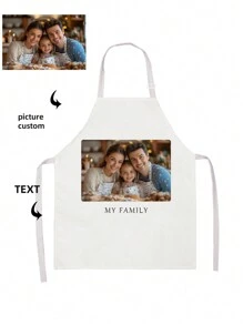 1 Stück DIY Foto Individuelle Schürze, wasserdichter horizontal gewebter Nylonstoff mit Foto Mom Männer Frauen personalisierte Lustige Bilder Kochschürze Küche Personalisierte wasserdichte Kochschürze mit individuellem Foto Logo Bild Name Kochschürze perfekt für Mutter Ehemann Freundin Freund Vater Tag Valentinstag Muttertag Geburtstag Jahrestag Abschluss Hochzeit Weihnachten Liebe einzigartiges ideales Geschenk für Vater, Familie, Freunde, Einweihungsparty