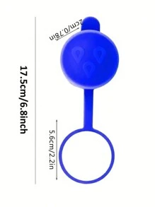 2pcs Water Jug Cap, Reusable Replacement Silicone No Spill Top Lid Cover, Anti-Dust Soft Rubber Cover,Random Pattern On The Lid Camping - Default - View 8