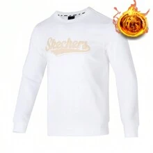 Skechers Couples Sports Tracksuit Casual Loose Sweatshirt, Outdoor Fitness Running, Comfortable Fleece Pullover