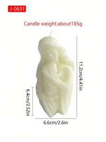 Vela perfumada de la Virgen María - Aroma a lavanda, cera de soja, decoración para el hogar con acento de lazo para Halloween, Pascua, Acción de Gracias, decoración de habitación, regalos
