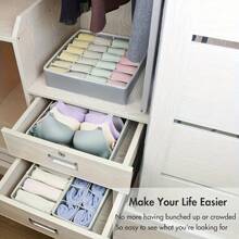 Caja de almacenamiento de tela para sujetador con 6/7/8/24 rejillas, organizador de ropa interior y calcetines para dormitorio, organizador, hogar, camiseta blanca para mujer, pantalones negros para mujer, ropa de invierno para damas, vestido, ropa de invierno para damas, vestidos elegantes para mujer, camisa blanca para damas, manga larga, mono blanco para mujer, vestidos de primavera para mujer, atuendos de primavera para mujer, primavera, ropa de primavera, minimalista, blusas de verano