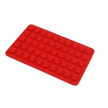 1pc 50-Cavity Silicone Bear Chocolate Mold, DIY Baking Tool For Gummy, Jelly, Chocolate, Candy, Ice Cube