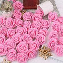 10/20/50/100pcs Artificial Flowers - Foam Rose Head, Fake Plant, Home, Dining Room, Living Room, Outdoor Garden Decoration, Autumn, Spring, Vase, Flower Wall, Wreath, Bridal Bouquet, Wedding Decoration, DIY Wreath Materials, Birthday Party Decoration Materials, Valentine's Day, New Year Gifts Graduation