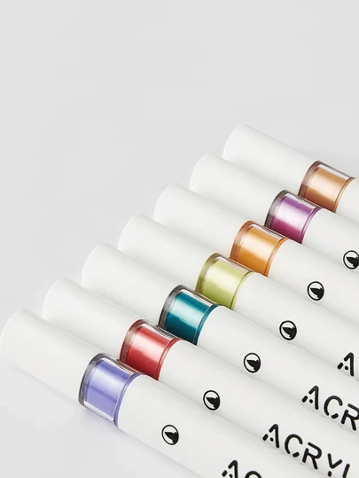 1 套软头丙烯酸记号笔（12/24/36/48 色），轮廓/绘画/涂鸦笔，颜色鲜艳的快干水彩笔，适用于金属、纸张、木材、玻璃、陶瓷表面，非常适合感恩节、圣诞节、万圣节、父亲节、母亲节礼物，是送给朋友和学生的理想生日/节日礼物