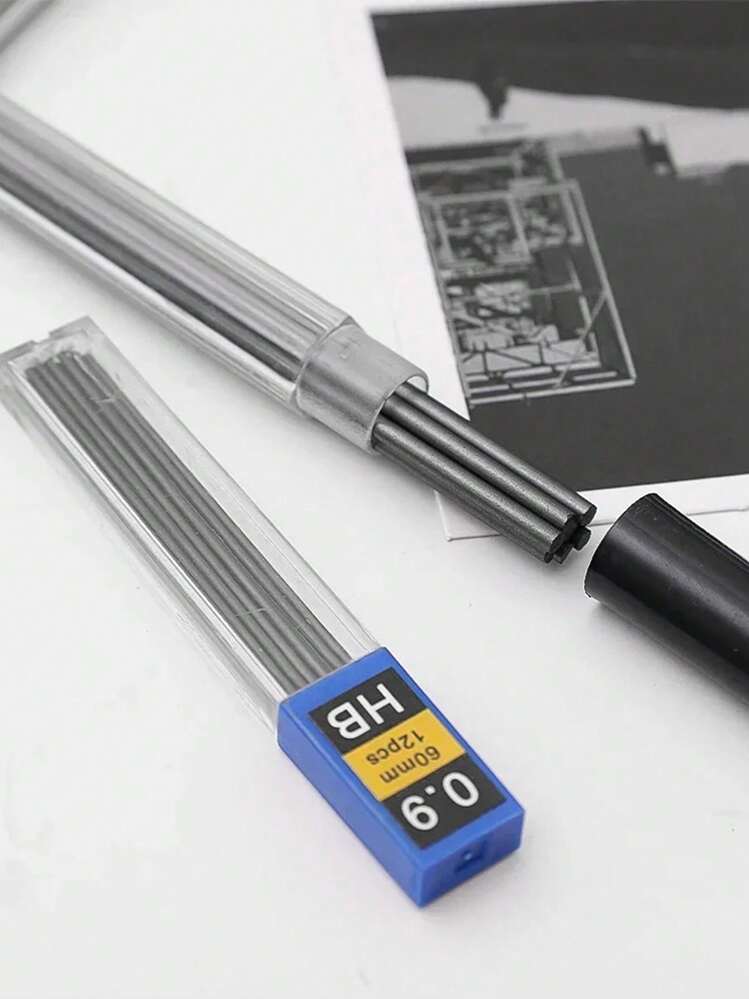 金属铅笔 0.5/0.7/0.9/1.3/2.0mm 不锈钢自动铅笔 可调节铅笔 万圣节、圣诞夜和新年圣诞节礼物 - 彩色 - 查看 8