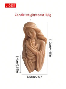 Vela perfumada de la Virgen María - Aroma a lavanda, cera de soja, decoración para el hogar con acento de lazo para Halloween, Pascua, Acción de Gracias, decoración de habitación, regalos