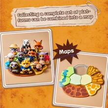 Miniso Zootopia Sit Nicely Surprise Blind Box Home Decor For Bithday Party Random Style - Multicolor - View 2