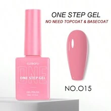 3-in-1 Gel in einem Schritt (ohne Top- und Basislack erforderlich) 27 Farben Serie 15ml Gel-Nagellack Set mit Herbstglanz Finish, halbpermanent, Glitzer, Pailletten Nagellack Set Kit, Softening UV-Lack für Maniküre, Nageldesign, einfarbig in einer Flasche