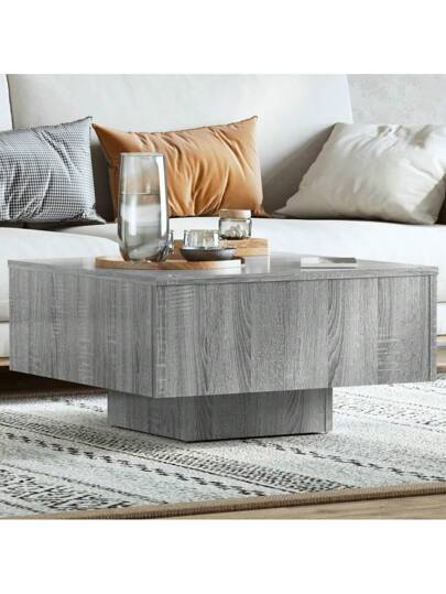 VidaXL Coffee Tafel 60x60x31.5 Cm Processed Wood Grijs Sonoma Oak