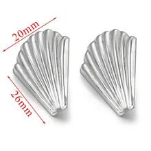 10 件 304 不锈钢 18K 镀金耳环带钻石形多边形耳环，适合 DIY 珠宝配饰和女士珠宝制作配件 - 耳環 - 查看 10