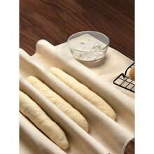 1個麵包麵團發酵布,法式長棍麵包造型墊,烘焙和廚房工具 - 白色 - 查看 9