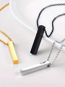 1 chiếc vòng cổ tùy chỉnh, vòng cổ mặt dây chuyền hình chữ nhật bằng thép không gỉ, khắc 1-4 mặt tùy chọn, khắc tên và ý nghĩa đặc biệt cho cả nam và nữ, phụ kiện thời trang, quà tặng kỷ niệm, thời trang mùa thu, quà tặng độc đáo cho nam và nữ, phụ kiện dây chuyền áo len, quà tặng lý tưởng độc đáo cho anh ấy, gia đình, bạn bè, con gái, ông bà, bạn trai, cho ngày kỷ niệm, cho sinh nhật, cho trang phục hàng ngày, cho ngày lễ tình nhân - Nhiều màu - Xem 6