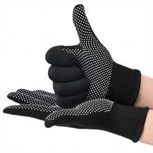 1 paire / 2 pièces - 12 paires / 24 pièces Set combinaison aléatoire Gants de jardinage en nylon 13 gauge à points anti-dérapants, escalade, conduite, emballage, gants de travail respirants, revêtement à points résistant à l'usure, gants de travail fins unisexes, gants polyvalents en nylon à coquille anti-dérapante