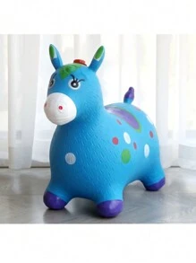 1pieza 50*42*24cm Animal mantable saltarin inflable con musica sonido. - Azul - Ver 1