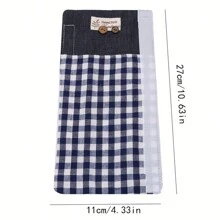 2 Pcs/Set Fresh Style Fridge Handle Covers, Modern Simple Linen Hook And Loop Anti-Dust Handle Sleeves For Microwave, Oven, Glass Door, Kitchen Decor, Home Decor, Farm House, All Seasons