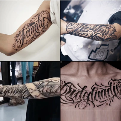 Set de tatuajes temporales botánicos 4 en 1, realistas y de larga duración, con color que se profundiza gradualmente, duran de 7 a 15 días, a prueba de agua y resistentes a los arañazos