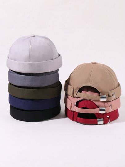 2/3pcs Simple Casual Solid Adjustable Unisex Landowner Hat,Suitable For Daily Wear,Travel,Vacation Street Baseball Cap