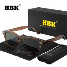 Gafas con montura clásica HBK, estilo de moda casual, retro ovalado, color único, decoración diaria y de ocio para primavera y verano, con empaquetado completo para playa, vacaciones, exterior y viajes - K39768 - Ver 13