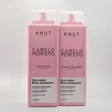 Knut Perfect Hair Kit Rosehip Treatment Shampoo 750ml Leave-In Conditioner 550ml - 淺粉紅色 - 查看 1