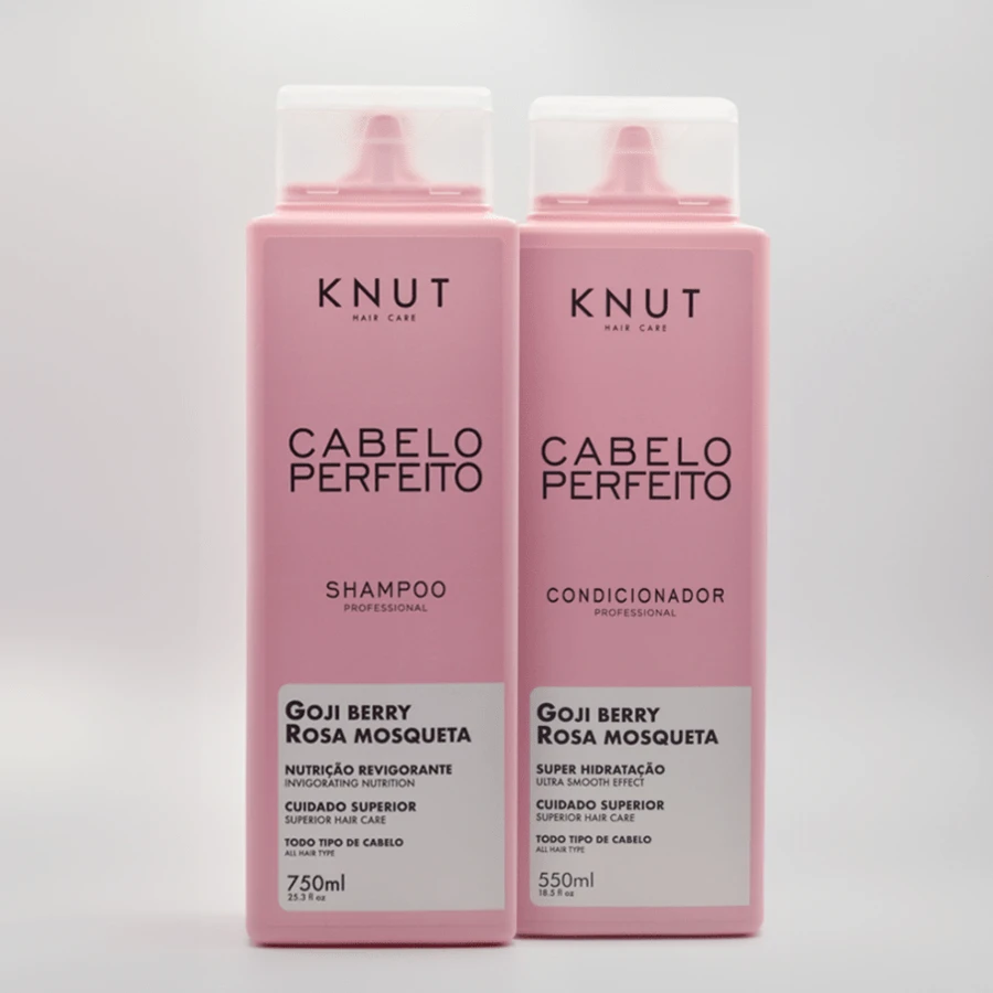 Knut Perfect Hair Kit Rosehip Treatment Shampoo 750ml Leave-In Conditioner 550ml - 淺粉紅色 - 查看 1