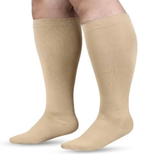 加大码压缩袜，女士最佳支撑防滑特大码，适合旅行、长途飞行，尺码 5XL-7XL，圣诞礼物，送给朋友、母亲、父亲、教母，也适合工作、运动、健身、跑步、徒步、骑行等场合。 - 彩色 - 查看 13