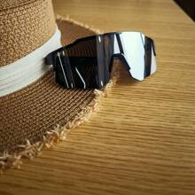 New Outdoor Color-Changing Polarized Cycling Glasses - Black Silver - View 1