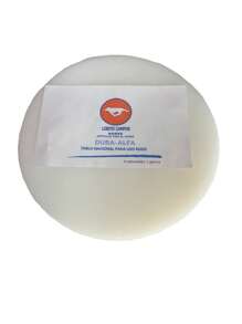 Tabla chica de polietileno grado alimenticio, forma redonda de 29 cm. x 2 pulgadas, para taquero, especial para espacios reducidos, ideal para picar carnitas, barbacoa, suadero, cortes finos . Perfecta para uso en taquería, carnicería, cocinas, chefs. Tabla muy higiénica, con diseño elegante, muy resistente, duradera, mantiene afilados sus cuchillos. Fácil de limpiar. - Blanco - Ver 1