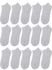 9/15 pares de calcetines de media caña para hombres, calcetines suaves y transpirables adecuados para uso diario para hombres y mujeres, calcetines de media caña unisex simples y cómodos