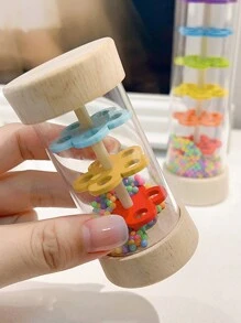 Houten regenmaker Montessori speelgoed, baby rammelaar sensorische ontwikkelings speelgoed, coördinatie en ritme regenstok baby speelgoed