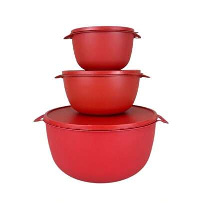 Kit 3 Potes Plástico Redondos Cozinha Marmita Bowl Armazena Alimentos Frescos Multiuso Prático Livre BPA