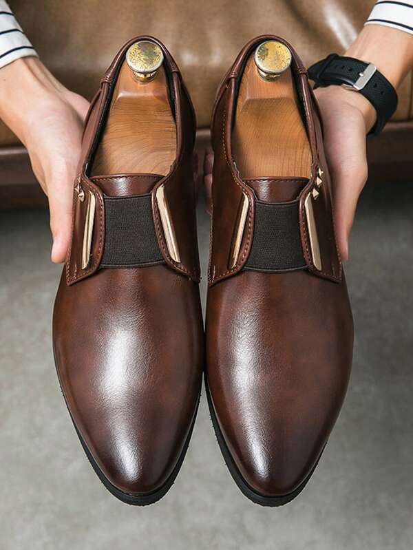 Negócios estilo coreano formal high-end britânica moda decotado trabalho casual masculino sapatos
